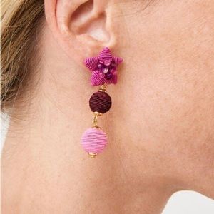 Talbots Wrapped Floral Drop Earrings